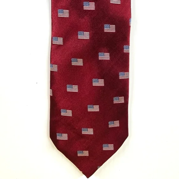 Tango by Max Raab Mens Necktie Patriotic American Flag All Silk - Picture 1 of 4